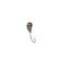 Mormyshka soldering Marlin’s drop, 5x8 mm, weight 0.48 g, model 113, 12 Mix color, 15 pcs.