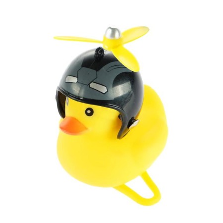 Duck with propeller, steering wheel mount, yellow, mix-2