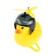 Duck with propeller, steering wheel mount, yellow, mix