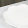 Porcelain dinner lunch shade "Susan", d = 20.5 cm, white color