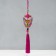 Suspension Textile "Butterfly" bright pink 2x6.5x27 cm