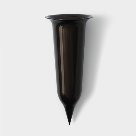 Vase, 650 ml, color black gold-1