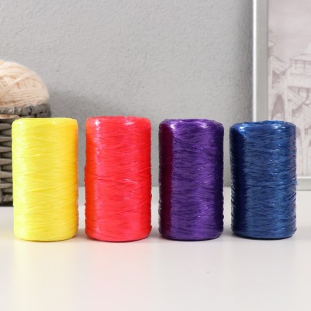 Gingerbread for manual knitting 100% polypropylene 200m/50g. (Set No. 5, 4 pcs. Color mix)