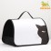 Bag - Frame -40 x 25 x 25 cm, white with a cat