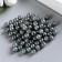 Beads for creativity "Pearls Dark Silver" set D = 0.8 cm 20 g