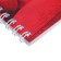 Notepad A5, 40 sheets in a cage on the crest of the "petals", the cover coated cardboard, matte lamination, selective UV-lame, offset block