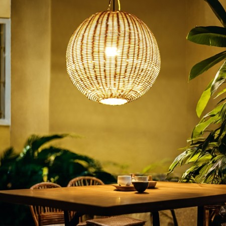 Ceiling Lamp from Rotan "Juan", 1 × 120 W, E27, 30 × 30 × 30 cm