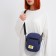 Youth bag with a zipper, blue color