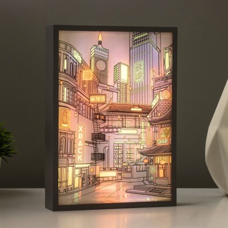 Nightlight "city" LED 3W white 3.5x15.5x21.5 cm