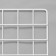 Trading grid 60 x 60 cm, edging 5 mm, bar - 3.5 mm, white color (powder coating)