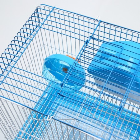 A cage for rodents with filling RT-3, 30 x 23 x 39 cm, blue (packing 12 pcs)-9