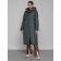Coat insulated winter female, size 48, dark green color