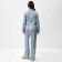 Female pajamas (shirt and trousers) KAFTAN "peas" Blue color, size 52-54