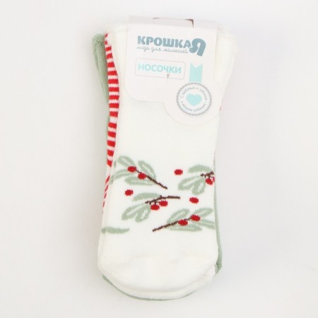 Набор махровых носков 3 пары Крошка Я Christmas 10-12 см-4