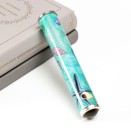 Kaleidoscope "Sea with silver embossing" 17x3x3 cm-9