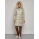 Coat insulated winter female, size 56, the color is light green