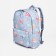 School backpack of textiles with lightning, external pocket, gray color