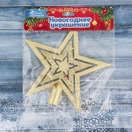 Top "Zvezda" confetti, 15x14.5 cm, gold-1