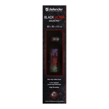 Mouse mat Defender Black Ultra, Game, 800x300x3 mm, black-6