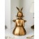 Steam for the little things "Girl", polystone, 51 cm, color gold