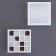 Box for sweets, white, 17.5 x 17.5 x 4 cm