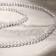 Beads on threads ball No. 4 faceted "spinel", white color, 42 cm
