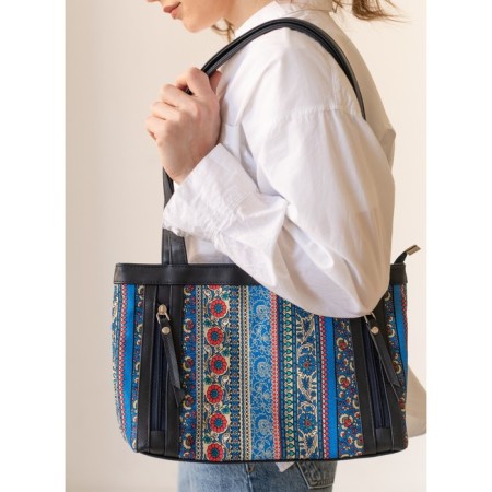Female Bag Linzo Boho-blue-5
