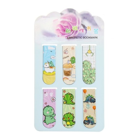 A set of magnetic bookmark for books Calligrata 6 pieces, "Dragons", mix-8