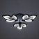 Chandelier 1093/3bk LED 72W 3000-6000k Dimmer black 50x50 cm Bayerlux