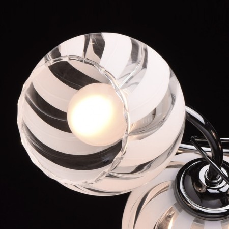 Ceiling chandelier "Grace" 4x60W E27 Nickel 61x30x18cm-3