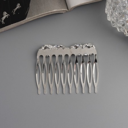 Hair crest "Medea", set 2 pcs., Balt, 5 × 4 cm, silver-3
