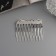 Hair crest "Medea", set 2 pcs., Balt, 5 × 4 cm, silver