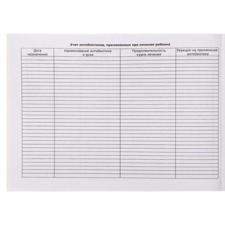 Medical card of the child "Classic", form No. 112/y, 60 sheets-9