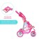 Stroller for dolls summer, with a roof, the handle is adjustable, metal