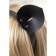 Cat ears on a leather strap, skin, black
