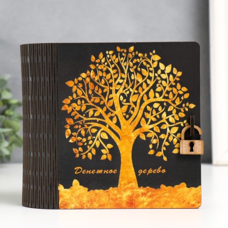 Pig a case-book "Tree" 14x14 cm