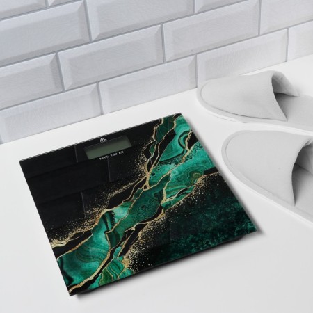 Floor Libra Luazon LVE-015 "Malachite", electronic, up to 180 kg, 2xaa (not in the kit)