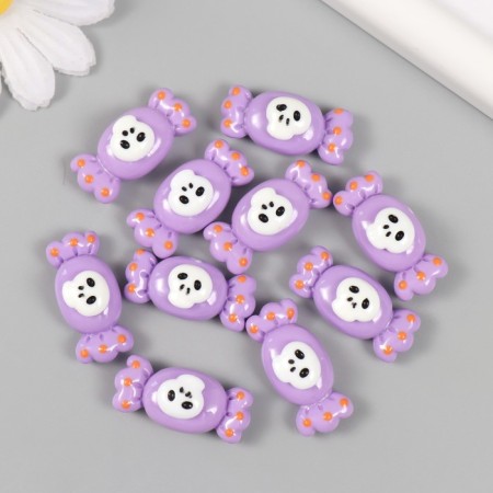 Decor for creativity Plastic "Candy with Skull" 1.4x2.8x1 cm-2
