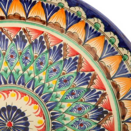 Largan Rishtan ceramics "Patterns", 31 cm, blue-11