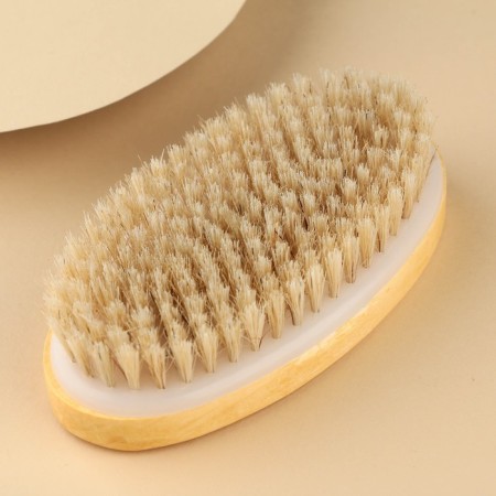 Dry massage brush "become the best version of yourself", 12 x 7 cm-2