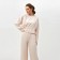 Women's costume (tunic, trousers) minku: casual collection beige color, size 42