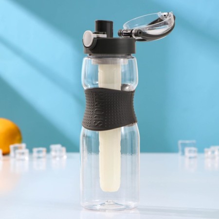 A bottle with a sport flask, 700 ml, 7.5 × 7.5 × 24.3 cm, tritan, mix color-1