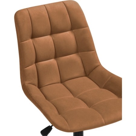 Computer chair Chester Metal/velor, black/brick 49x60x84 cm-5