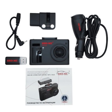DVR + Radar Detector Sho-Me Combo Note Wi-Fi, GPS 1920x1080-3