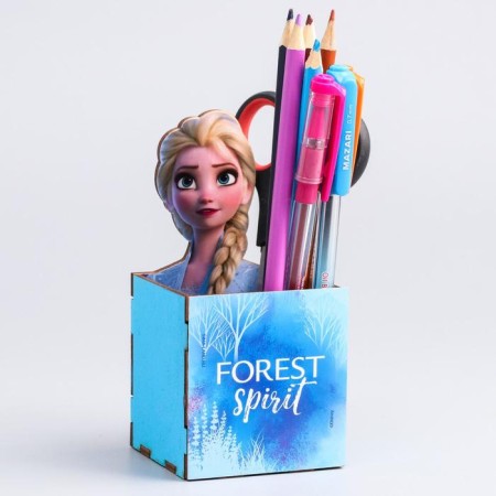 Organizer for the office, 6.5x6.5x7 cm, cold heart-4