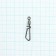 Вертлюг с застежкой Волжанка Rolling Swivel With T-Shape Snap № 5, тест 29 кг, 10 шт