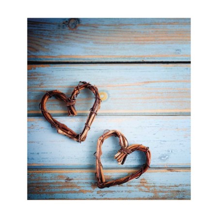 A set of napkins for setting the table "Two hearts", rectangular, size 32x46 cm, 4 pcs-2
