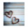 A set of napkins for setting the table "Two hearts", rectangular, size 32x46 cm, 4 pcs