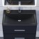 Sink uperwood Foster Quartz 70 cm, quartz, black matte, space