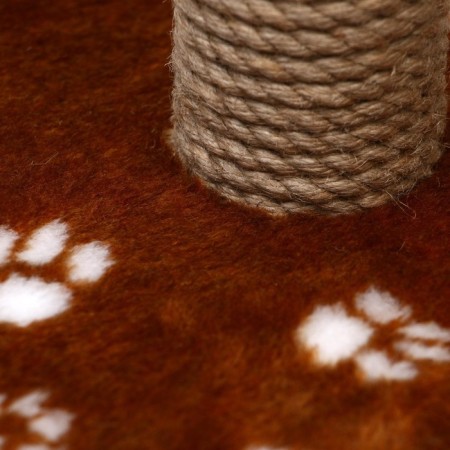 The claw of "shelf" with a stand, 30 x 30 x 40 cm, jute, brown with paws-4